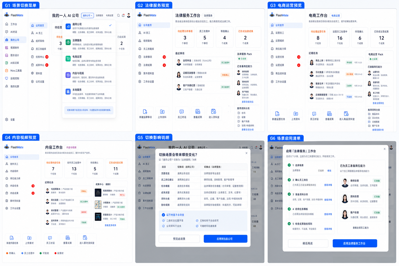 FlashMate 场景与行业 Pack 真实产品设计图